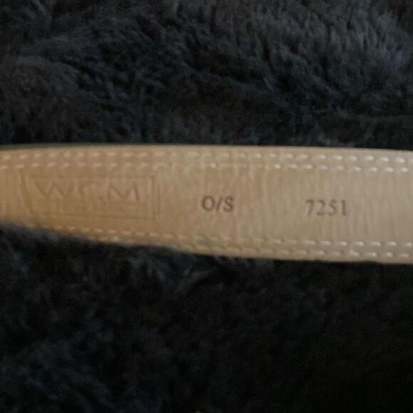 Metallic gray belt.  Adjustable up to 40” - Picture 3 of 5